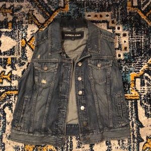 Express denim vest